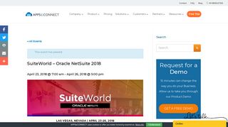 Oracle Netsuite SuiteWorld Conference 2018 (April 23-26 ...