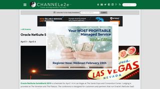 Oracle NetSuite SuiteWorld 2019 - ChannelE2E