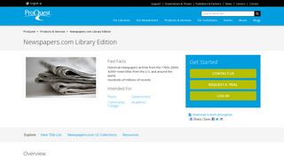 Products - Newspapers.com Library Edition - ProQuest