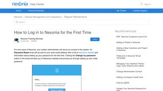 How to Log in to Nexonia for the First Time – Nexonia