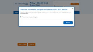 Navy Federal Visa Buxx Card - Home Page