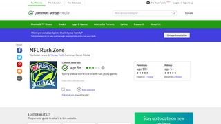 NFL Rush Zone Website Review - Common Sense Media