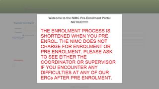 NIMC Pre-Enrolment .::