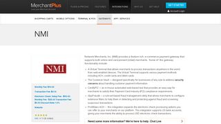 Network Merchants - NMI E-Commerce Payment Gateway