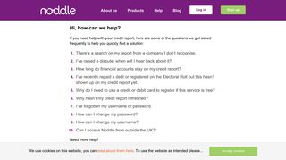 Help - Noddle | Free For Life Credit Report And Credit Score
