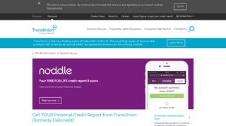 Get Your Personal Credit Report - Callcredit