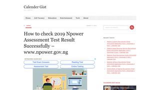 How to check 2019 Npower Assessment Test Result Successfully ...