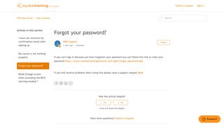 Forgot your password? – NTN Help Center