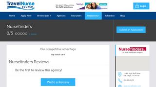 Travel Nursing with Nursefinders: View Ratings and Reviews ...