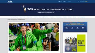 Volunteer Opportunities | TCS New York City Marathon