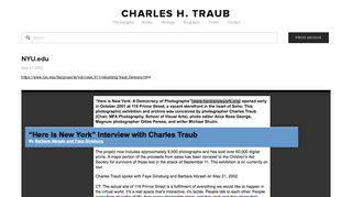 NYU.edu — Charles H. Traub