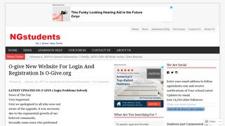 O-give New Website For Login And Registration Is O-Give.org ...