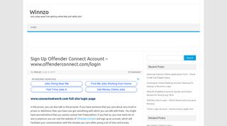Sign Up Offender Connect Account - www.offenderconnect.com ...