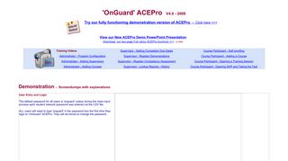 ACEPro - 'OnGuard®' Safety Training