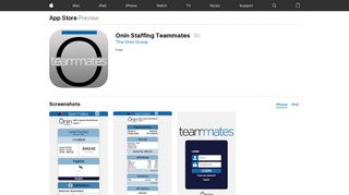 Onin Staffing Teammates on the App Store - iTunes - Apple