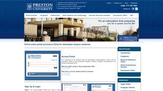 Apply for Exam - Preston University
