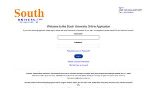 Online Application - South University