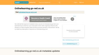 Onlinelearning Go Red (Onlinelearning.go-red.co.uk) - Log in - RDS ...