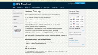 State Bank of India - Maldives - Internet Banking