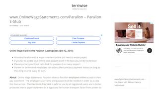 www.OnlineWageStatements.com/Parallon – Parallon E-Stub - terriwise
