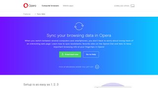 Sync browsing data in the Opera browser | Opera