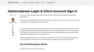 OptionsXpress Login & Client Account Sign In | The Options Bro