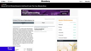 OptionsXpress, Inc.: Private Company Information - Bloomberg