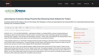 optionsXpress Customers Design Powerful New Streaming Charts ...