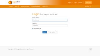 Client Area - OrangeWebsite.com