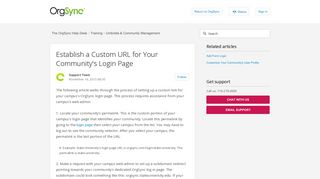 Establish a Custom URL for Your Community's Login Page – The ...