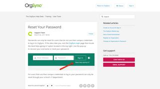 Reset Your Password – The OrgSync Help Desk