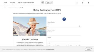 Sign Up - Oriflame Consultant or VIP Customer | Oriflame cosmetics