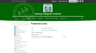 Featured Links - Our School Student Survey - Arborg Collegiate Institute