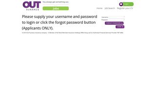 OUTsurance Careers : Login