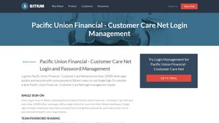 Pacific Union Financial - Customer Care Net Login Management - Team