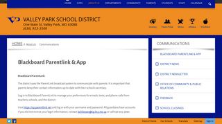 Communications / Blackboard Parentlink & App