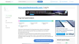 Access time.paycheckrecords.com. Log In