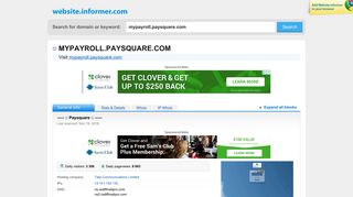 Mypayroll.paysquare.com - Website Informer