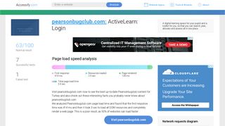 Access pearsonbugclub.com. ActiveLearn: Login