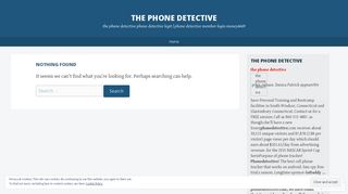 the phone detective - WordPress.com