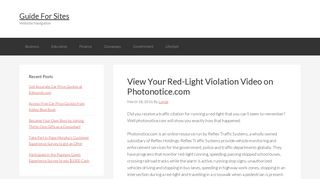 www.photonotice.com - View Your Red-Light Violation Video on ...
