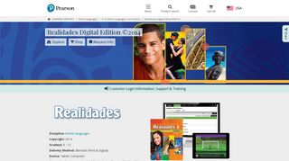 Realidades Spanish Program | Pearson Elementary and Middle ...