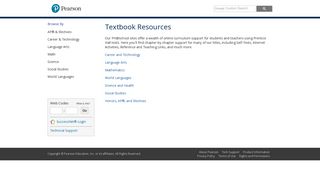 Pearson - Prentice Hall Textbook Resources