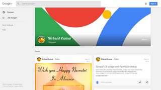 Nishant Kumar - Google+