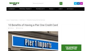 10 Benefits of Having a Pier One Credit Card - Money Inc