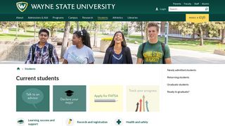 Current students - Wayne State University