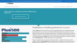 Plus500 review - Is Plus500 a good broker? Or is it a scam? - Trading