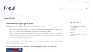 Single Sign-On – Populi Knowledge Base
