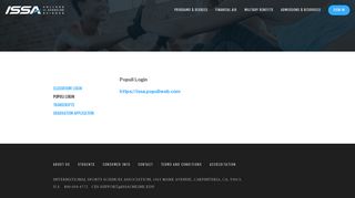 Populi Login — ISSA College of Exercise Science