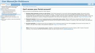 Can't access your Portal account?